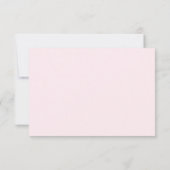 Elegant Blush & Gray White floral Weddenschap RSVP (Achterkant)