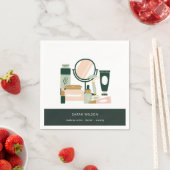 Elegant Blush Green Makeup Artist Cosmoloog Servet (Insitu)