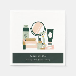 Elegant Blush Green Makeup Artist Cosmoloog Servet