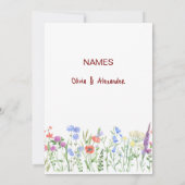 Elegant Blush & Greenery Wedding Dank u Kaart | (Achterkant)