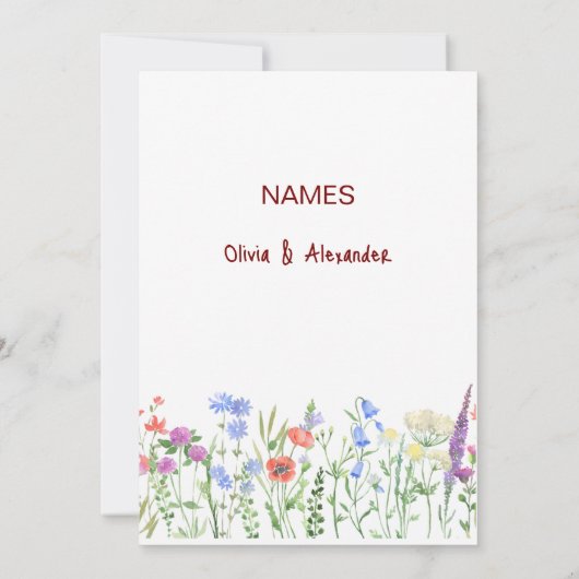 Elegant Blush & Greenery Wedding Dank u Kaart | (Achterkant)