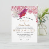 Elegant blush kaart (Staand voorkant)