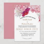 Elegant blush kaart (Voorkant / Achterkant)