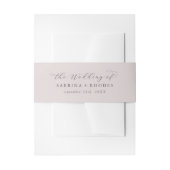 Elegant Blush Mauve the Wedding of Uitnodigingen Wikkel (Voorkant Voorbeeld)