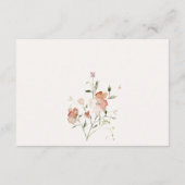 Elegant Blush Meadow Floral Wedding RSVP QR Code Informatiekaartje (Achterkant)