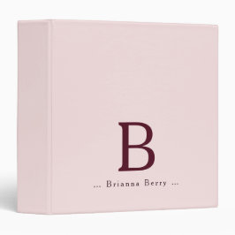 Elegant Blush Monogram 1 1/2" Multomap