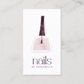 Elegant Blush Nail-technicus Visitekaartje (Voorkant)