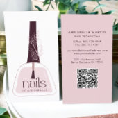 Elegant Blush Nail-technicus Visitekaartje