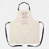 Elegant Blush Patisserie Bakery Business Schort (Voorkant)