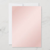 Elegant Blush Pink and Gold Vrijgezellenfeest Kaart (Achterkant)