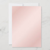 Elegant Blush Pink and Gold Wedding Save The Date (Achterkant)