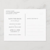 Elegant Blush Pink and Gold Wedding Save the Date Aankondigingskaart (Achterkant)