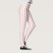 Elegant Blush Pink and White Colors Sjabloon Leggings (Rechts)