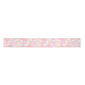 Elegant Blush Pink Bokeh Dank u Satin Ribbon Satijnen Lint (Voorkant)