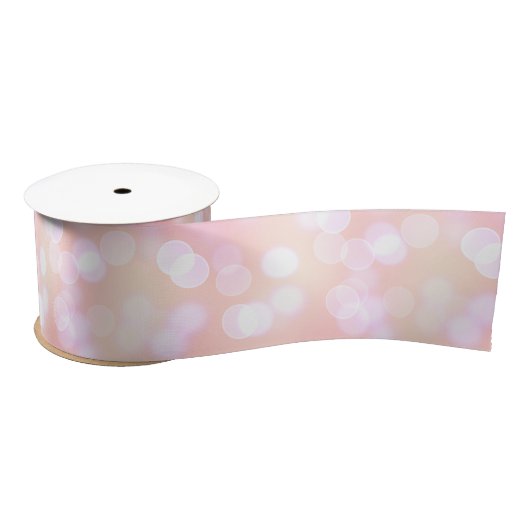 Elegant Blush Pink Bokeh Dank u Satin Ribbon Satijnen Lint (Spoel)