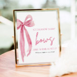 Elegant Blush Pink Bow raden hoeveel bogen spel Poster<br><div class="desc">De Elegant Blush Pink Bow Guess How Many Bows spel is een heerlijke en interactieve activiteit voor elk evenement of viering. In dit spel worden gasten uitgenodigd om het aantal bogen in een decoratieve pot of container te raden. Met zijn elegante blush roze strik ontwerp, dit spel voegt een vleugje...</div>