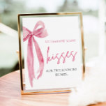 Elegant Blush Pink Bow raden hoeveel kussen spel Poster<br><div class="desc">The Elegant Blush Pink Bow: She's Tying the Knot Guess How Many Kisses Game is een heerlijke en interactieve activiteit voor elk vrijgezellenfeest of huwelijksfeest. In dit spel worden gasten gevraagd om het aantal chocoladekussen snoepjes in een decoratieve pot of container te raden. Met zijn elegante blush roze boog ontwerp...</div>