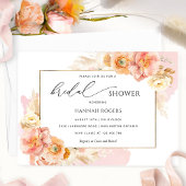 Elegant Blush Pink Bridal Shower Uitnodiging