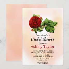 Elegant blush pink burgundy Vrijgezellenfeest Kaart