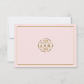 Elegant Blush Pink Business Logo Cadeaubon (Achterkant)