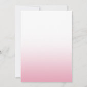 Elegant Blush Pink Calligraphy Script Weddenschap Kaart (Achterkant)