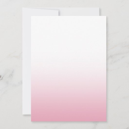 Elegant Blush Pink Calligraphy Script Weddenschap Kaart (Achterkant)