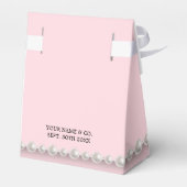 Elegant Blush Pink Chic Tiffany Theme Baby shower Bedankdoosjes (Achterkant)