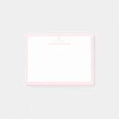 Elegant Blush Pink Classy Chic Post-it® notes (Voorkant)