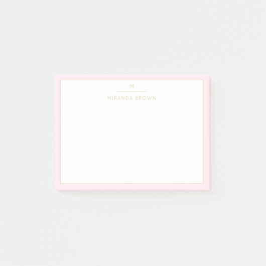 Elegant Blush Pink Classy Chic Post-it® notes (Voorkant)