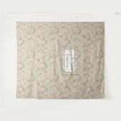  Elegant Blush Pink Damask Weduwfoto Wandkleed (Voorkant (horizontaal))