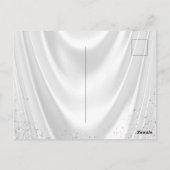 Elegant Blush Pink Diamond Pearl Baby shower Briefkaart (Achterkant)