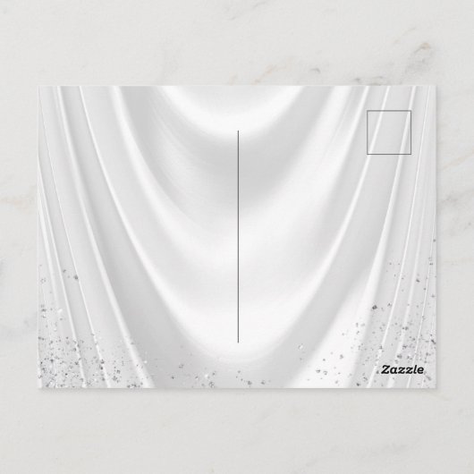 Elegant Blush Pink Diamond Pearl Baby shower Briefkaart (Achterkant)