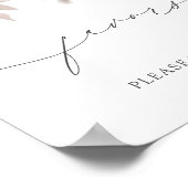 Elegant Blush Pink Dusty Roos Favorieten Neem een  Poster (Hoek)