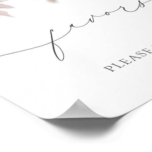 Elegant Blush Pink Dusty Roos Favorieten Neem een  Poster (Hoek)