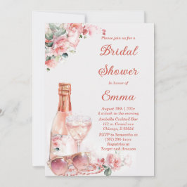 Elegant Blush Pink Elegant Vrijgezellenfeest Kaart