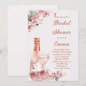 Elegant Blush Pink Elegant Vrijgezellenfeest Kaart (Voorkant / Achterkant)