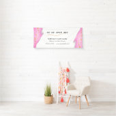 Elegant Blush Pink en Gold Glitter Spandoek (Insitu)