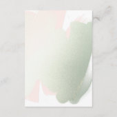 Elegant Blush Pink en Sage RSVP Online, QR-code Informatiekaartje (Achterkant)