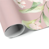 Elegant Blush Pink Eucalyptus Greenery Mauve Cadeaupapier (Rol Hoek)