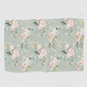 Elegant Blush Pink Eucalyptus Sage Golfhanddoek (Horizontaal)