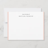 Elegant Blush Pink Feminine uit het bureau van Notitiekaartje (Voorkant)
