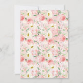 Elegant Blush Pink Floral Bevestiging Kaart (Achterkant)