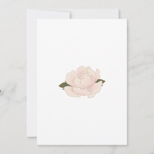 Elegant Blush Pink Floral Blossom Vrijgezellenfees Kaart (Achterkant)