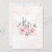 Elegant Blush Pink Floral Christelijk bruiloft Kaart (Achterkant)