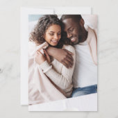 Elegant Blush Pink Floral | Foto Waterverf Save The Date (Achterkant)