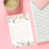 Elegant Blush Pink Floral Gold om aangepaste aanbi Post-it® Notes