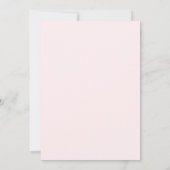 Elegant Blush Pink Floral Gradual Party Kaart (Achterkant)