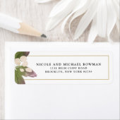 Elegant Blush Pink Floral Greeneral Address Label (Insitu)