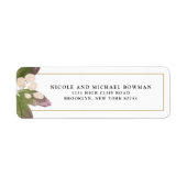 Elegant Blush Pink Floral Greeneral Address Label (Voorkant)