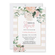 Elegant Blush Pink Floral Hydrangea Vrijgezellenfe